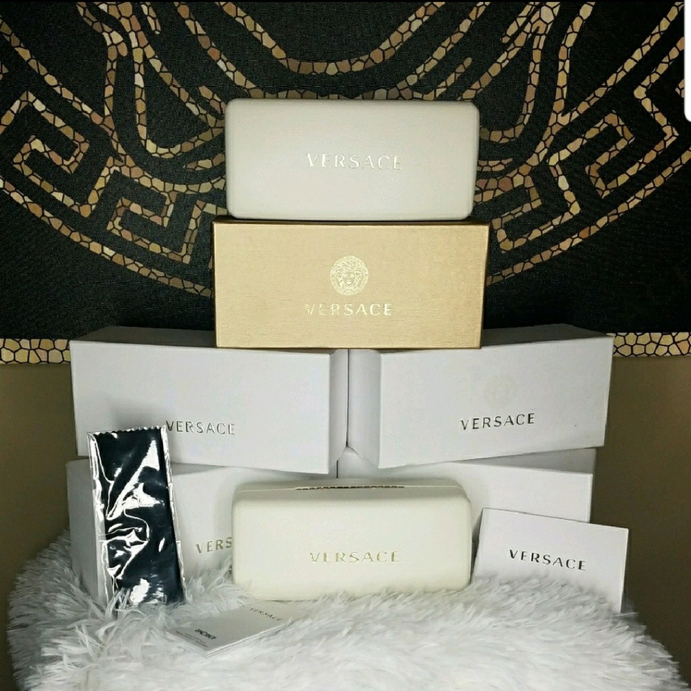 Versace sunglass case & outer boxs